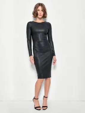 MRS. SMITH STRETCH LEATHER DRESS