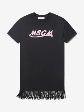 MSGM Girls Cotton Jersey Logo Dress