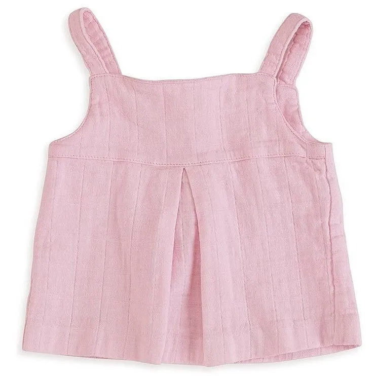 Muslin Smock Top - Lovely Pink