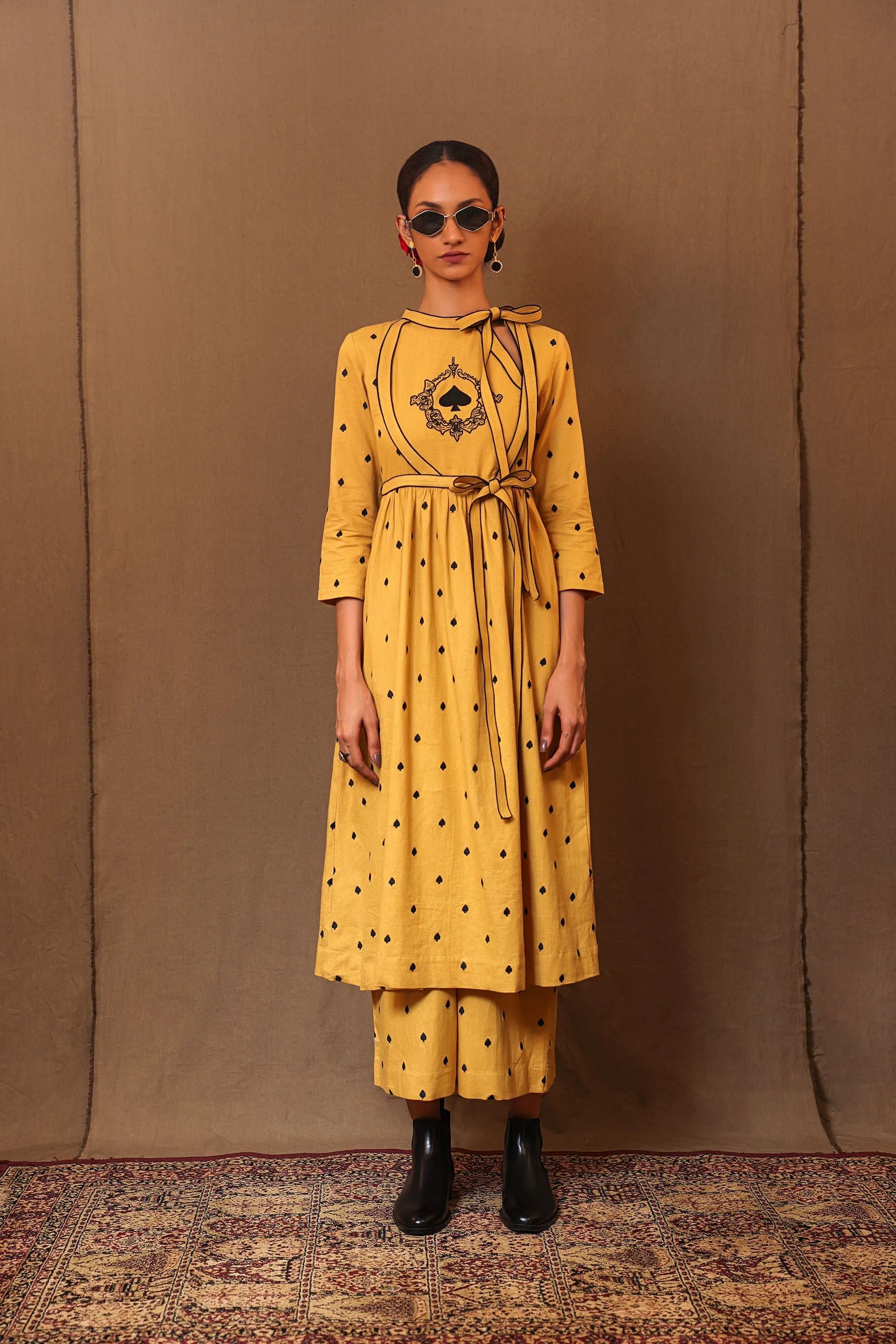 Mustard Club EMB Rakha Tunic