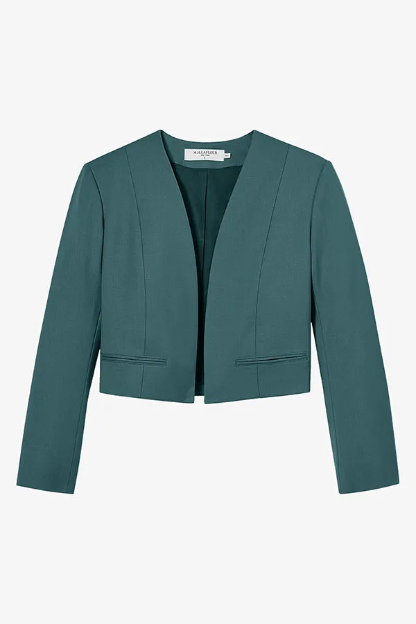 Neale Jacket - Wool Twill :: Blue Jade