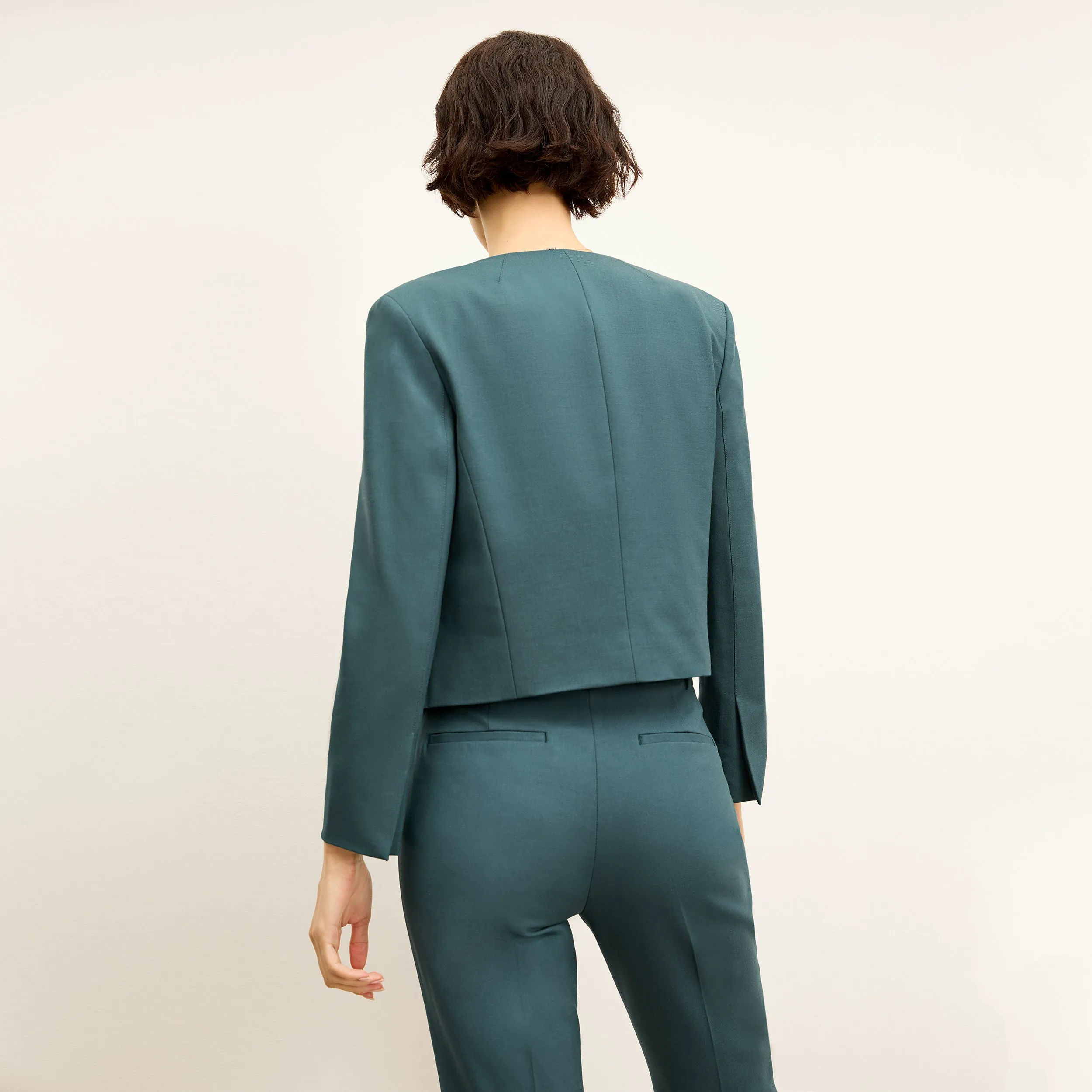 Neale Jacket - Wool Twill :: Blue Jade