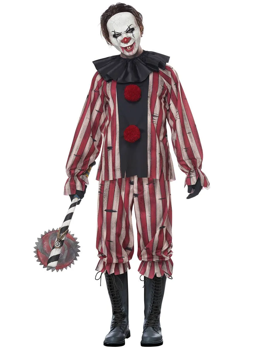 Nightmare Clown Mens Plus Size Halloween Costume