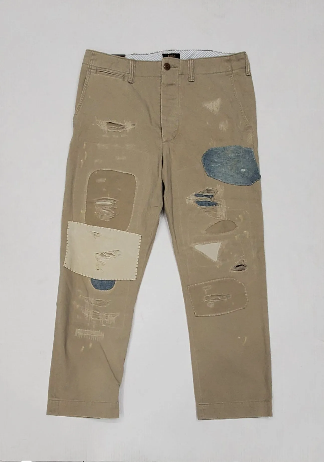 Nwt Polo Ralph Lauren All Over Patch Khaki Pants