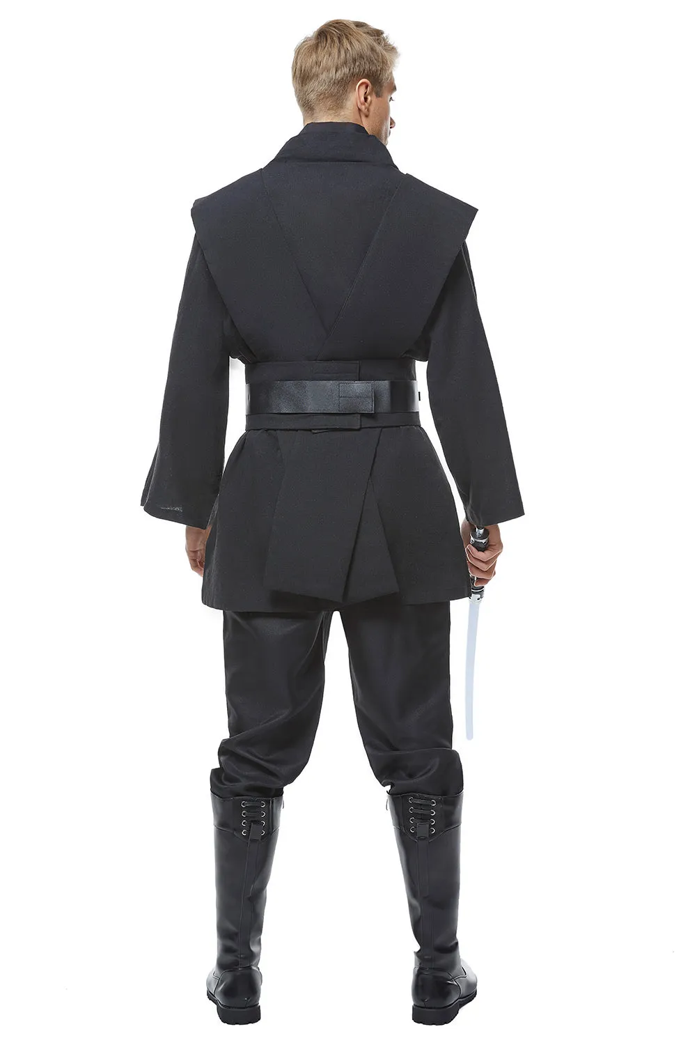 Obi Wan Kenobi Jedi Black Version No Cloak Cosplay Costume