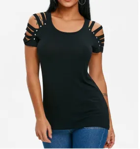 Off-Shoulder Round Neck top