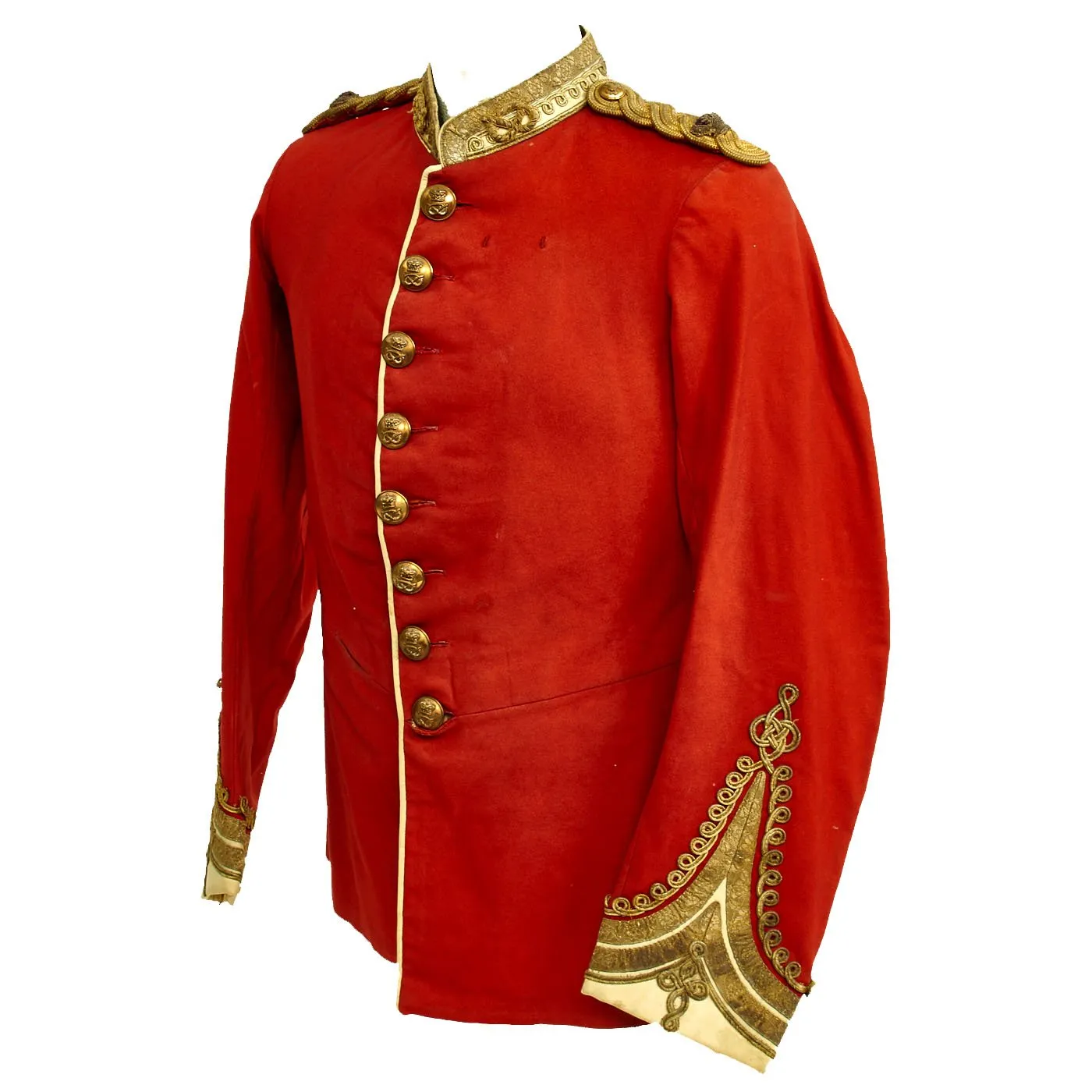 Original British Victorian South Staffordshire Regiment Officer Tunic Circa 1881 - 1902