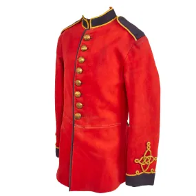 Original British WWII Era 4th/7th Royal Dragoon Guards Cavalry Regiment Scarlet Tunic