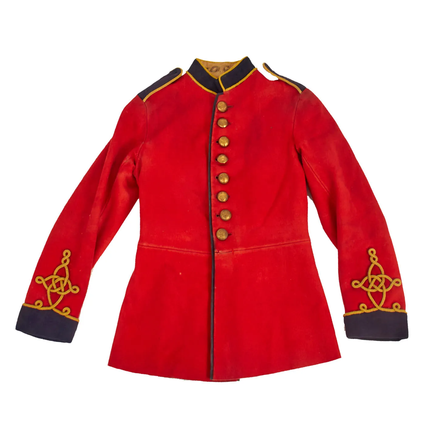 Original British WWII Era 4th/7th Royal Dragoon Guards Cavalry Regiment Scarlet Tunic