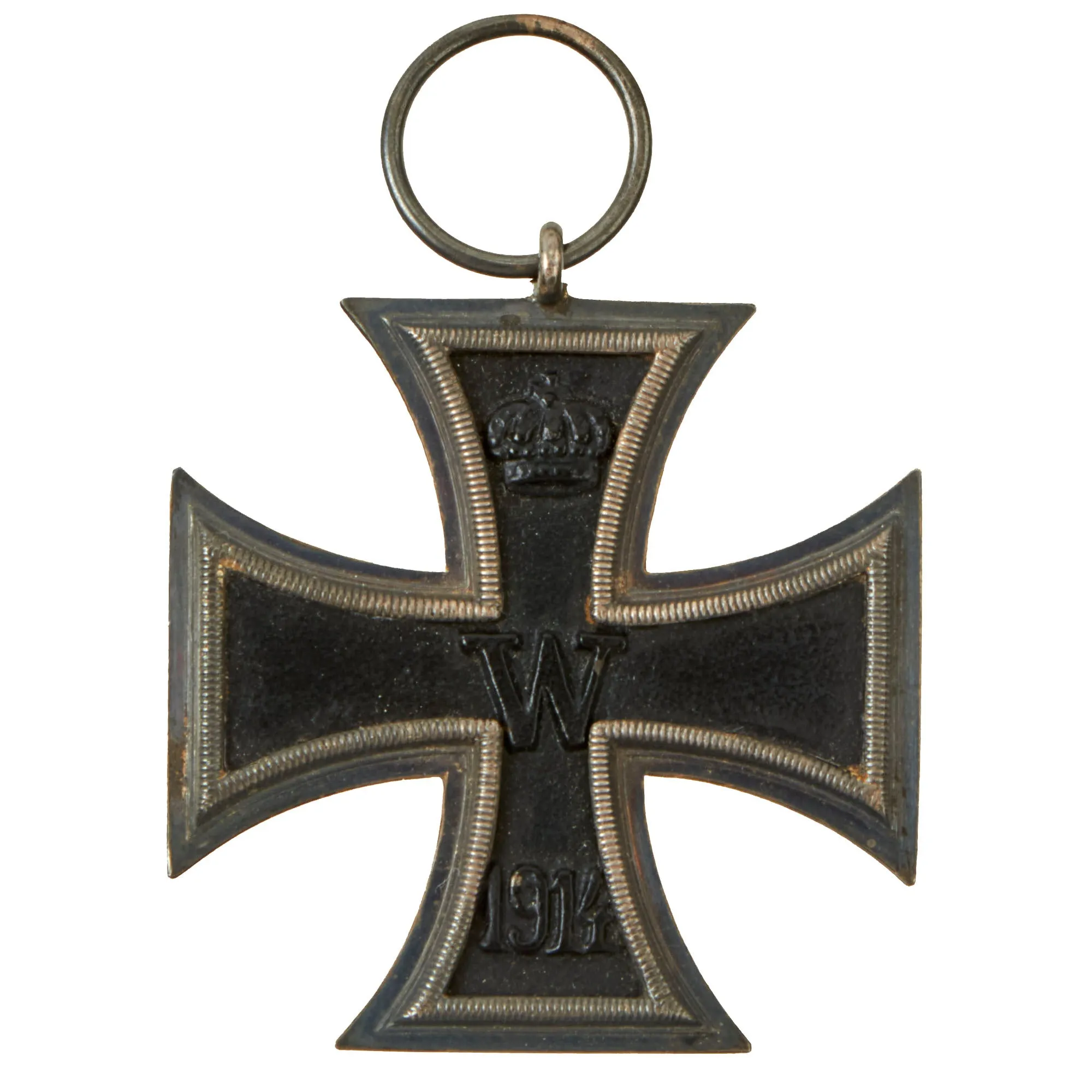 Original Imperial German WWI Prussian Iron Cross 2nd Class 1914 in Scarce Original Case with Ribbon