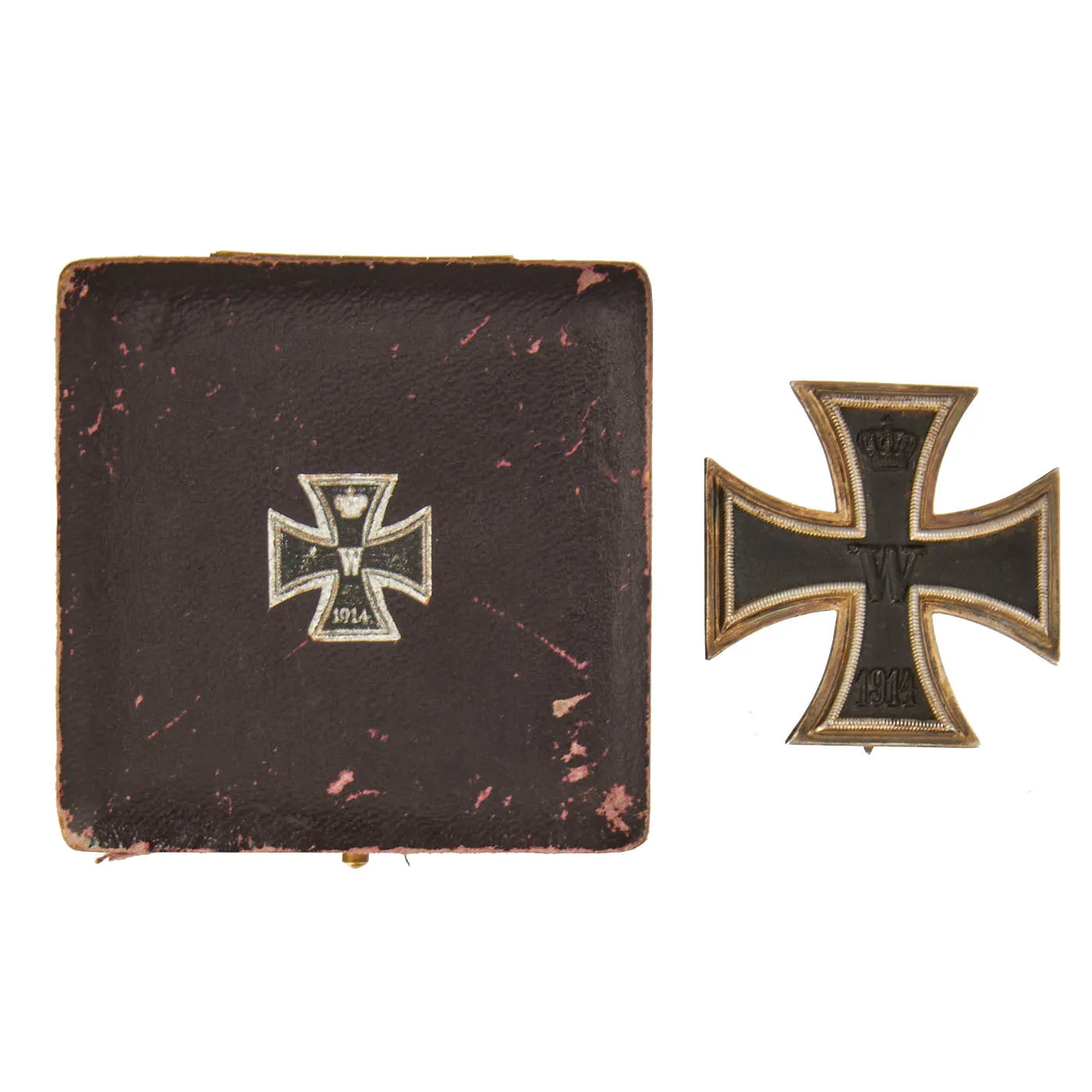 Original Imperial German WWI Prussian Iron Cross First Class 1914 in Original Case