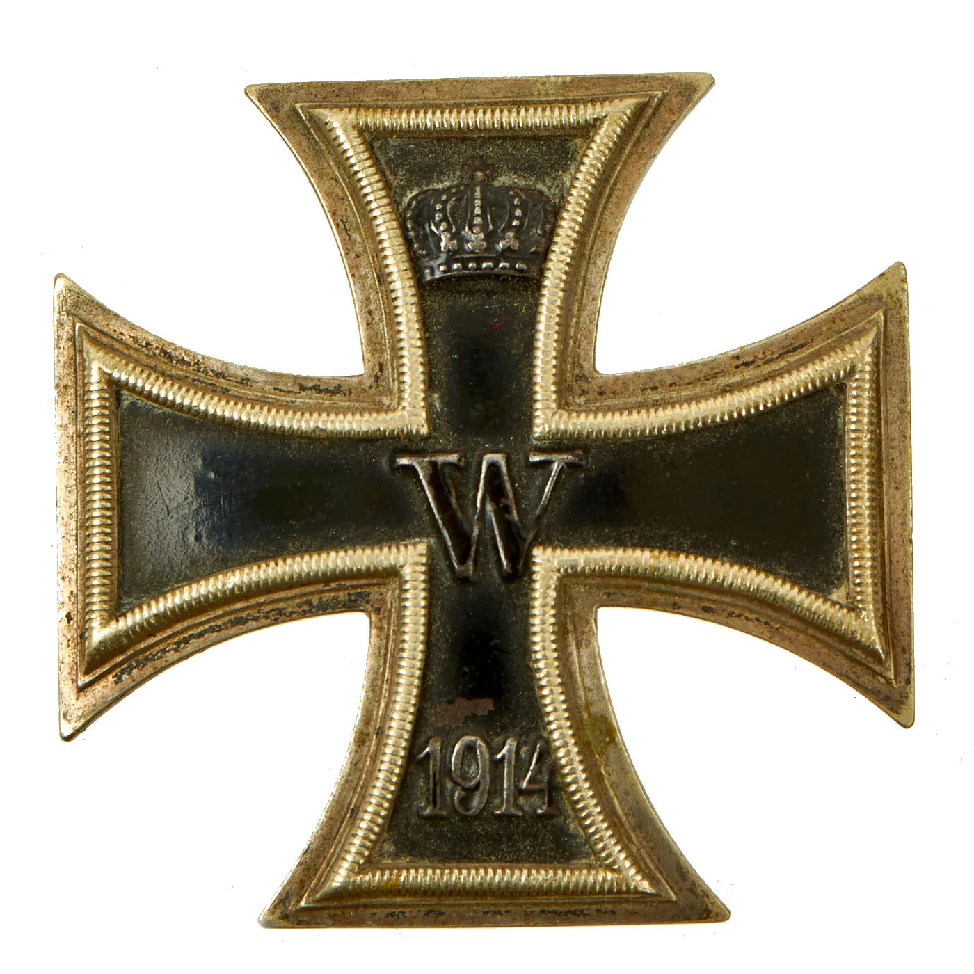 Original Imperial German WWI Prussian "Vaulted" Iron Cross First Class 1914 with Pinback - EKI