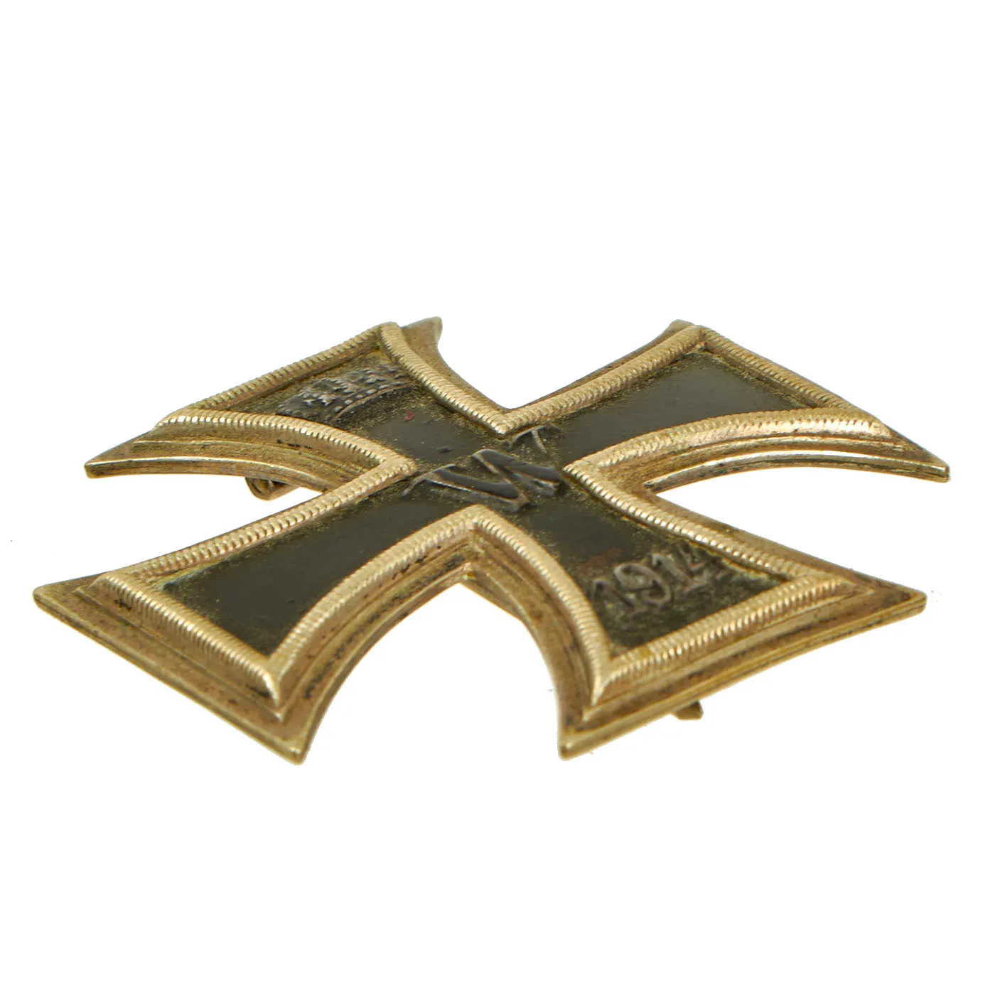 Original Imperial German WWI Prussian "Vaulted" Iron Cross First Class 1914 with Pinback - EKI