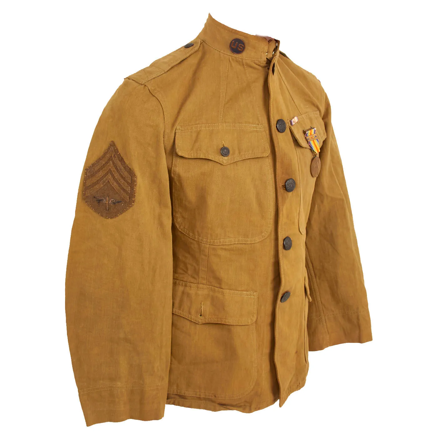 Original U.S. WWI Named Army Air Service Mechanic’s Uniform and Large Correspondence Grouping - Sergeant Warren Hogan, 12th Co, 2nd Regiment Air Service