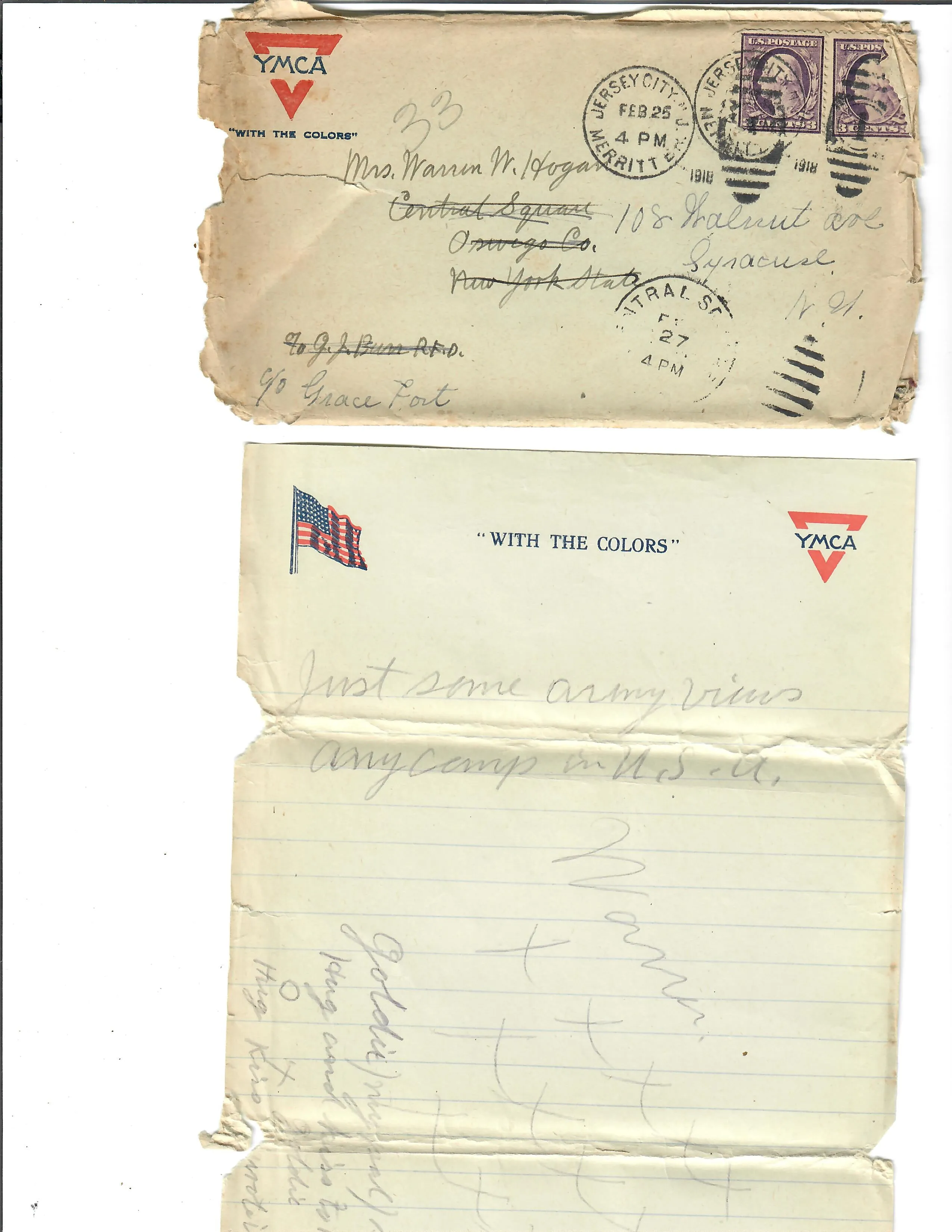 Original U.S. WWI Named Army Air Service Mechanic’s Uniform and Large Correspondence Grouping - Sergeant Warren Hogan, 12th Co, 2nd Regiment Air Service