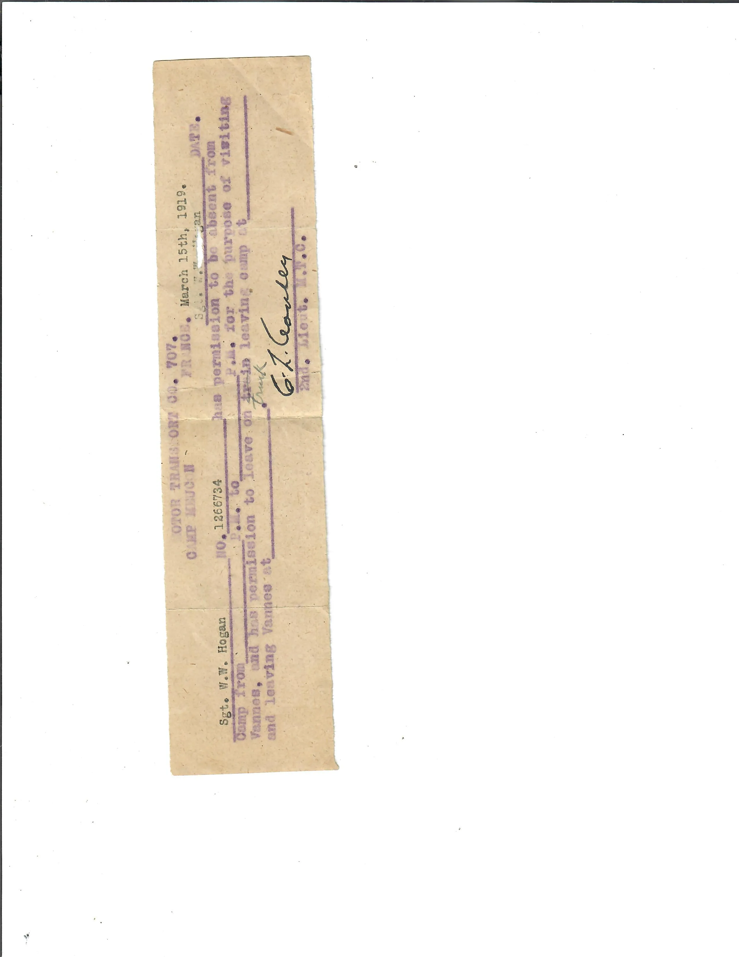 Original U.S. WWI Named Army Air Service Mechanic’s Uniform and Large Correspondence Grouping - Sergeant Warren Hogan, 12th Co, 2nd Regiment Air Service