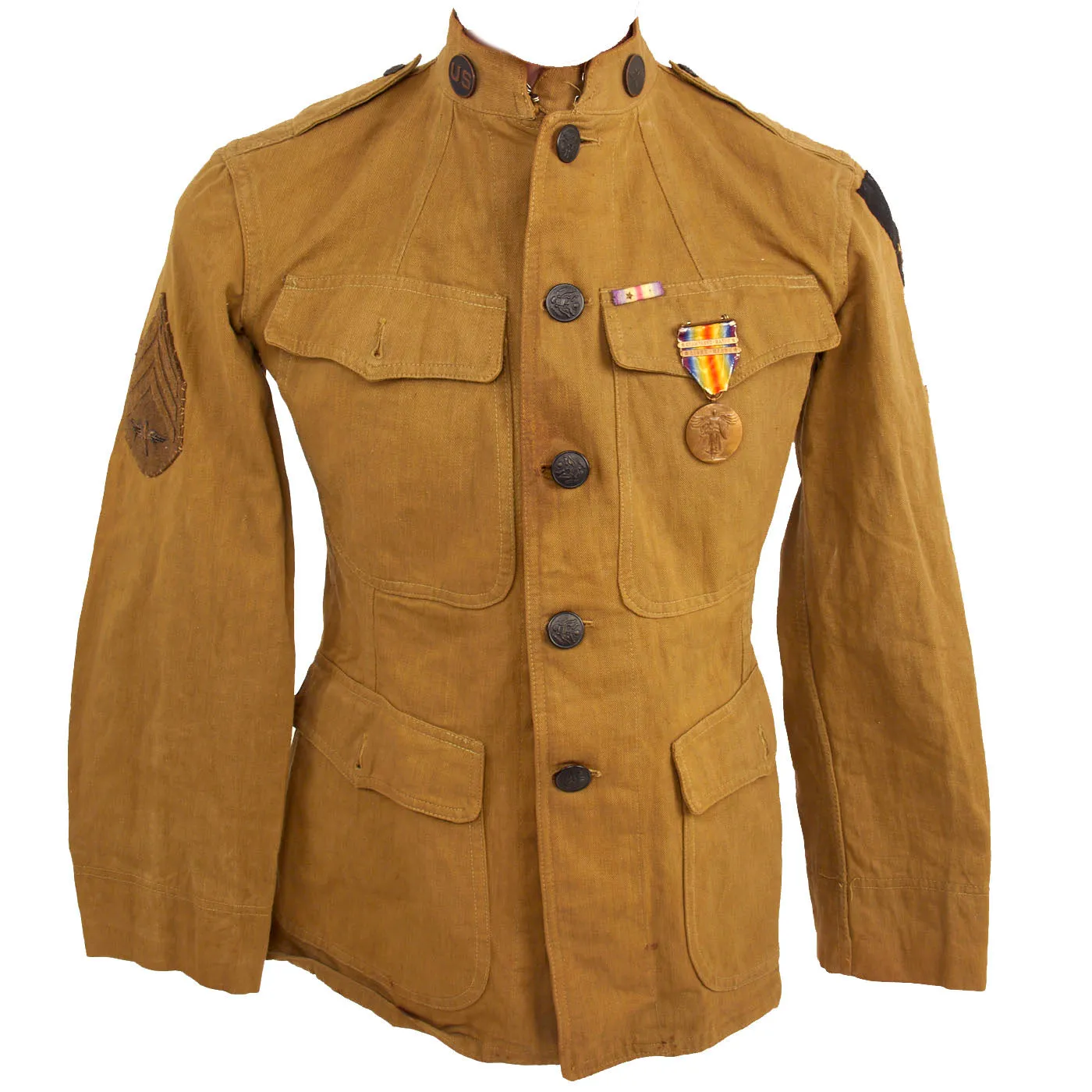 Original U.S. WWI Named Army Air Service Mechanic’s Uniform and Large Correspondence Grouping - Sergeant Warren Hogan, 12th Co, 2nd Regiment Air Service