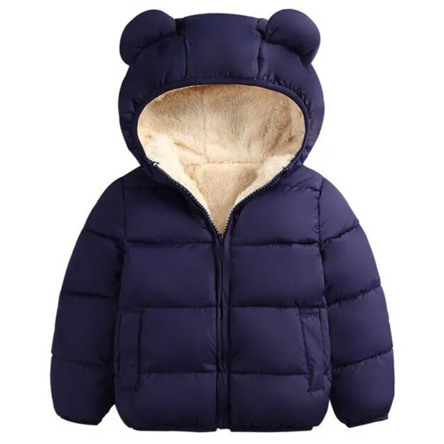 Padded Bear Jacket, Size 18M-6Yrs