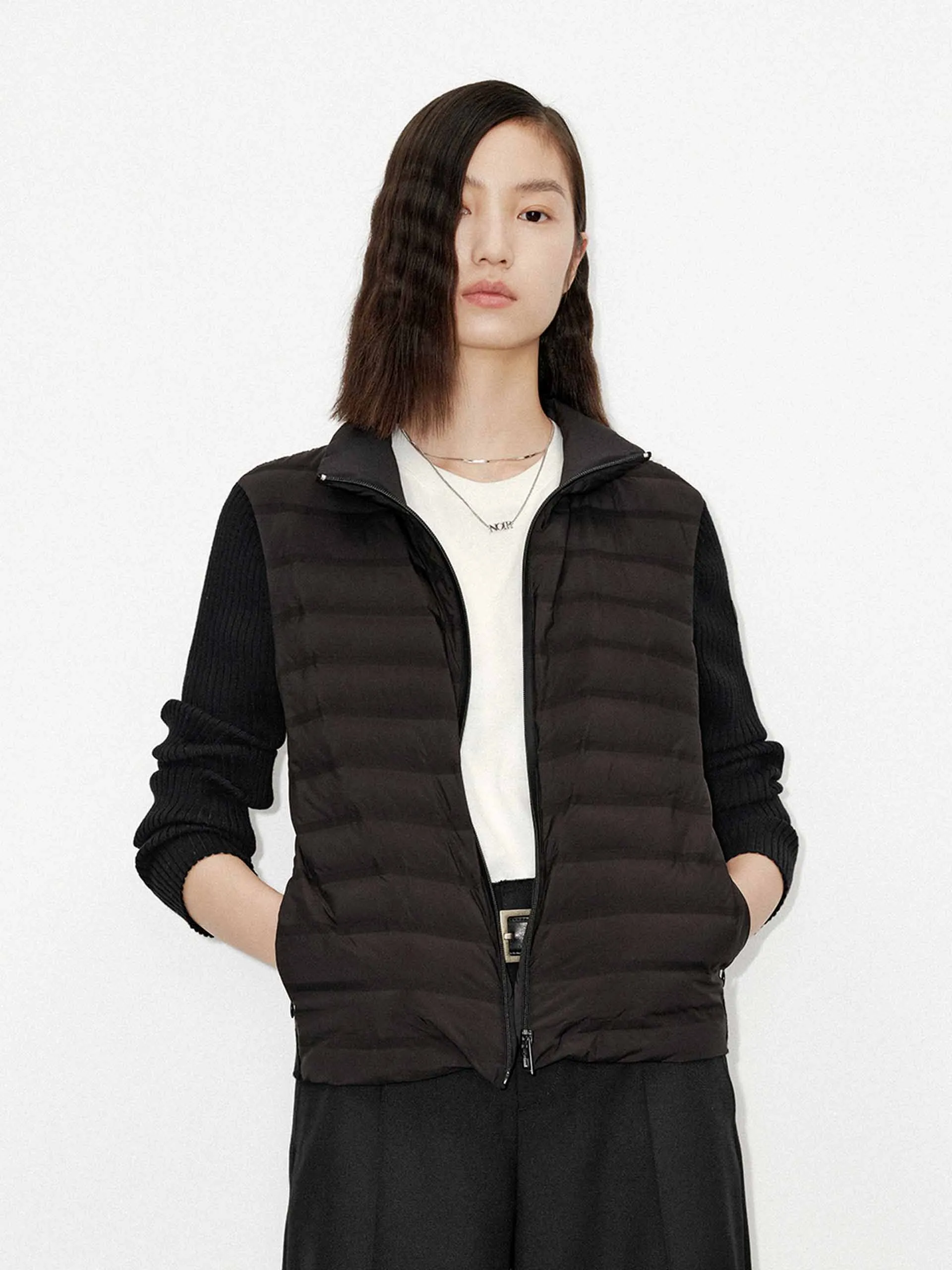 Paneled Detail Down Jacket