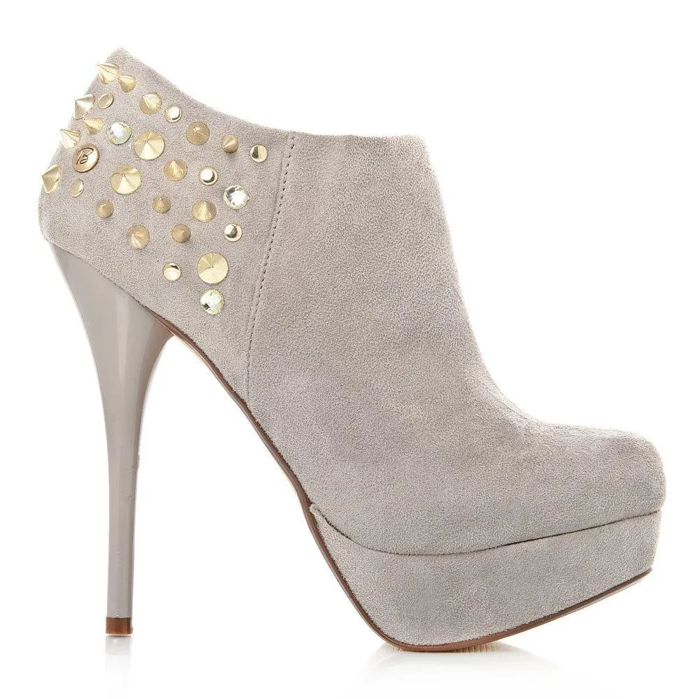 Pansy Concealed Studded Ankle Platform Shoe Boot Stiletto