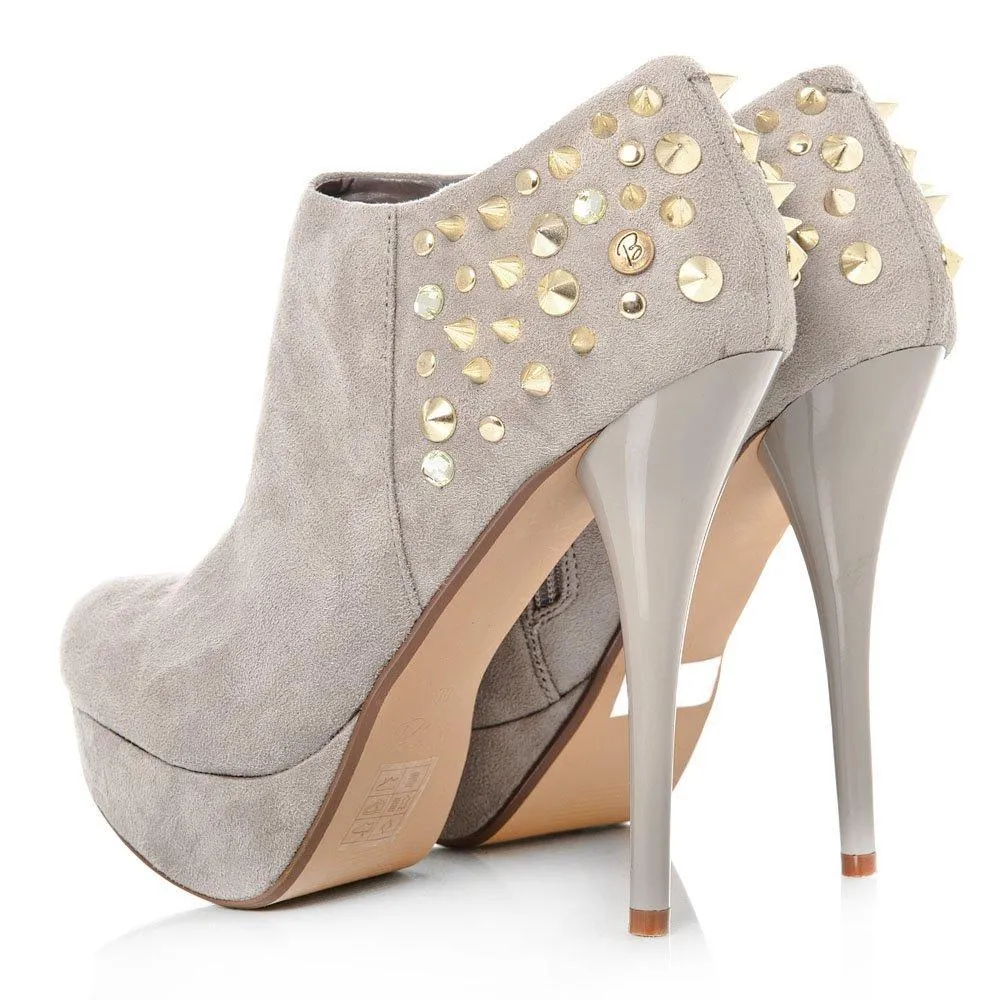 Pansy Concealed Studded Ankle Platform Shoe Boot Stiletto