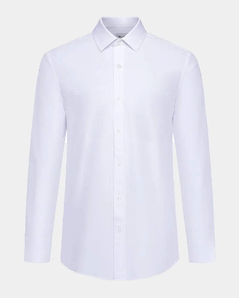 Phenom Professional White Long Sleeve Men's Dress Shirt