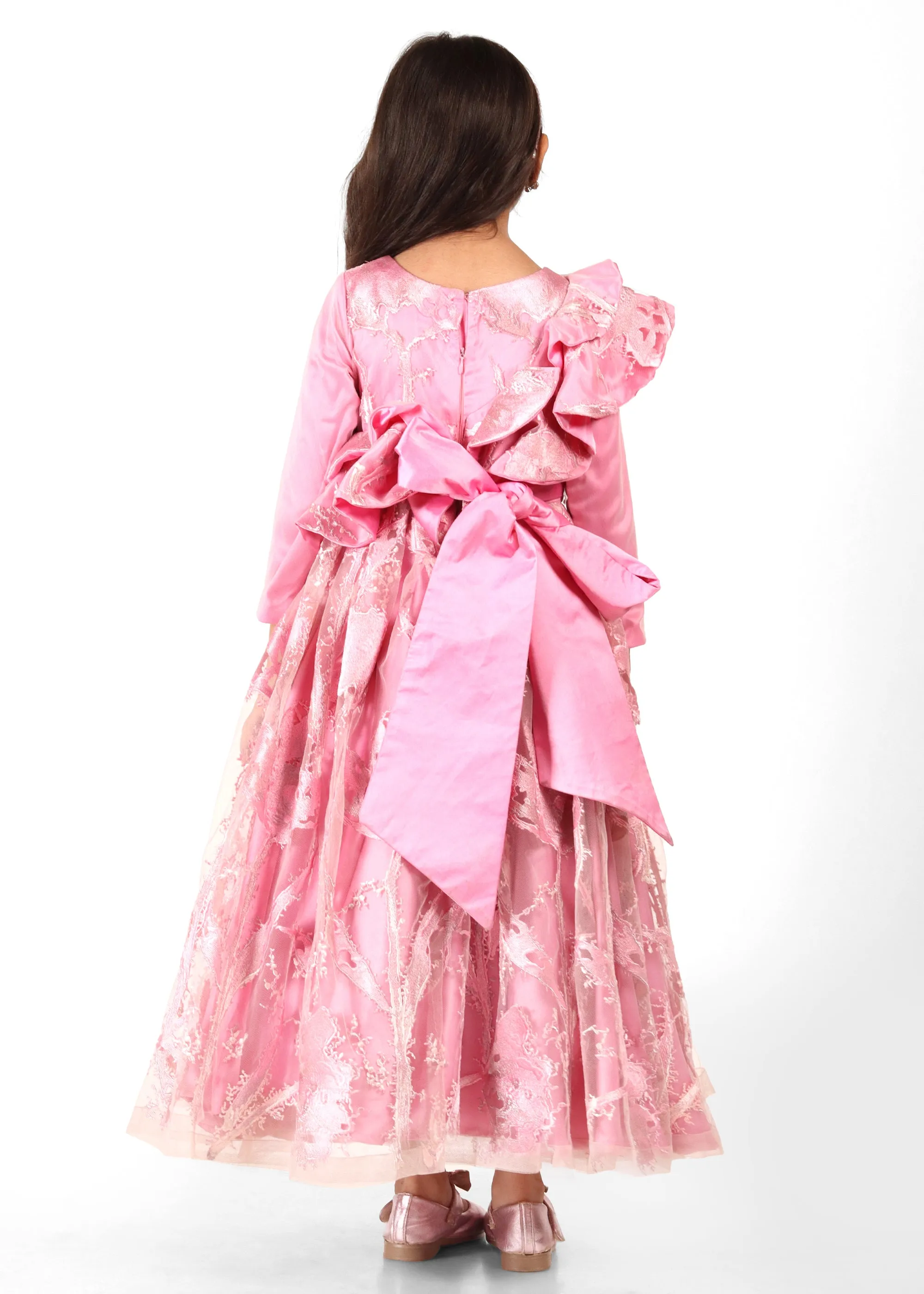 Pink Princess Layered Gown