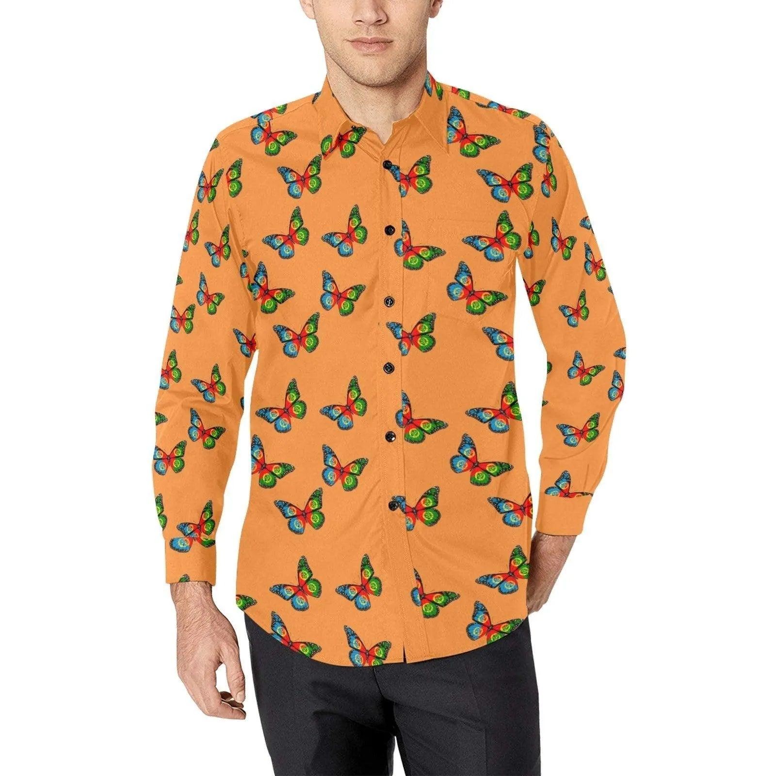 Print Casual Dress Shirt