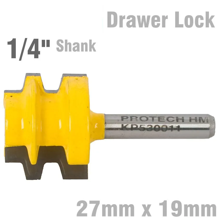 PRO-TECH DRAWER LOCK 27MM X 19MM  1/4' SHANK KP530011