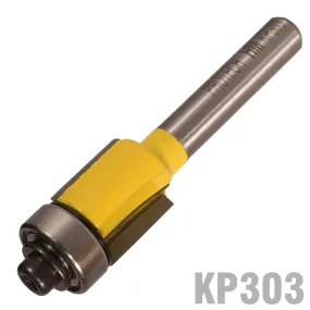 PRO-TECH TRIM BIT 1/2' X 1/2'WITH BOTTOM BEARING 1/4' SHANK KP303