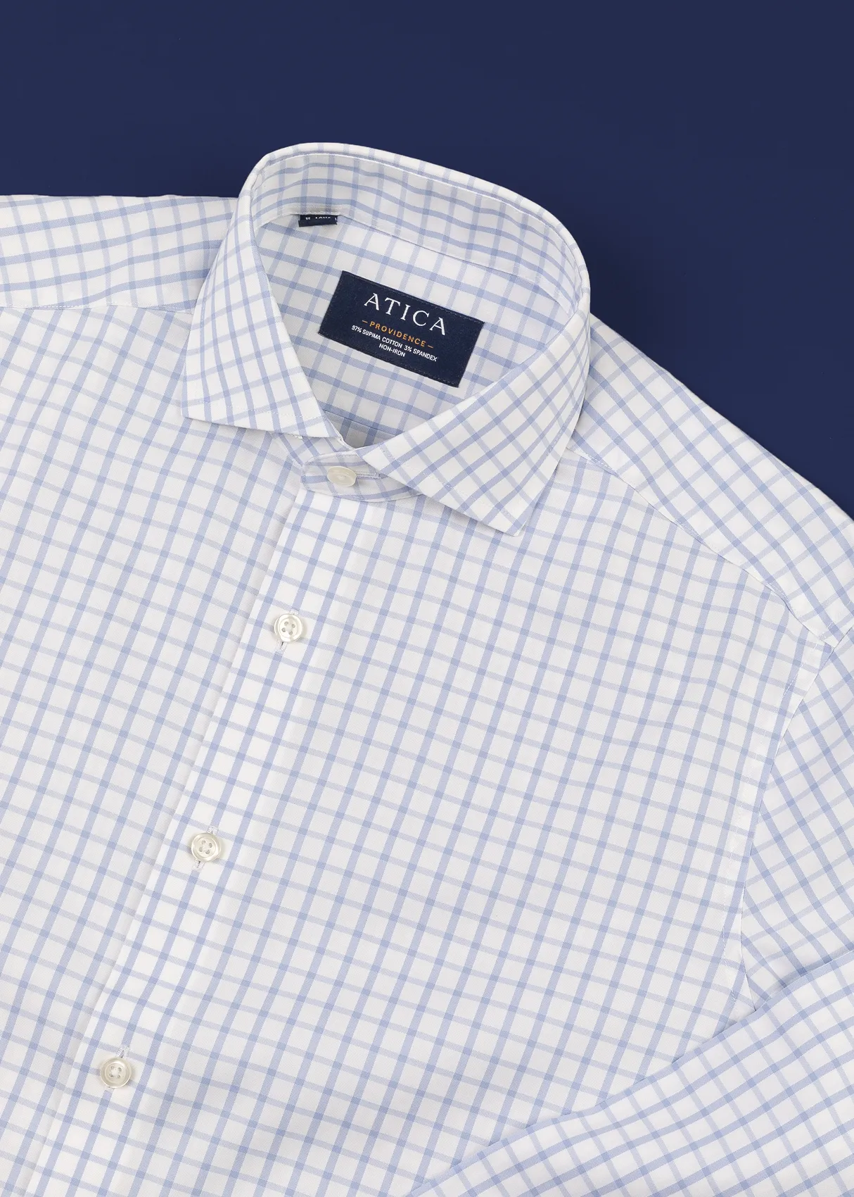 Providence Blue Windowpane Shirt