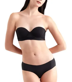 Push Up Strapless Bra Black