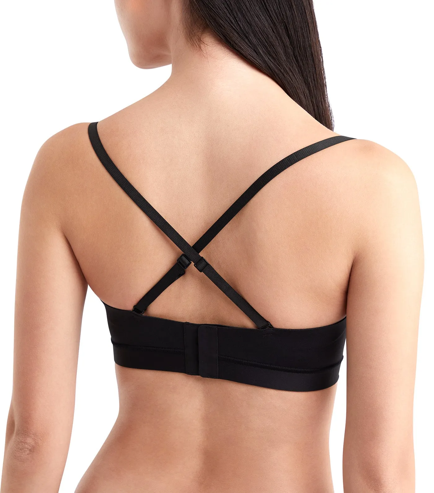 Push Up Strapless Bra Black