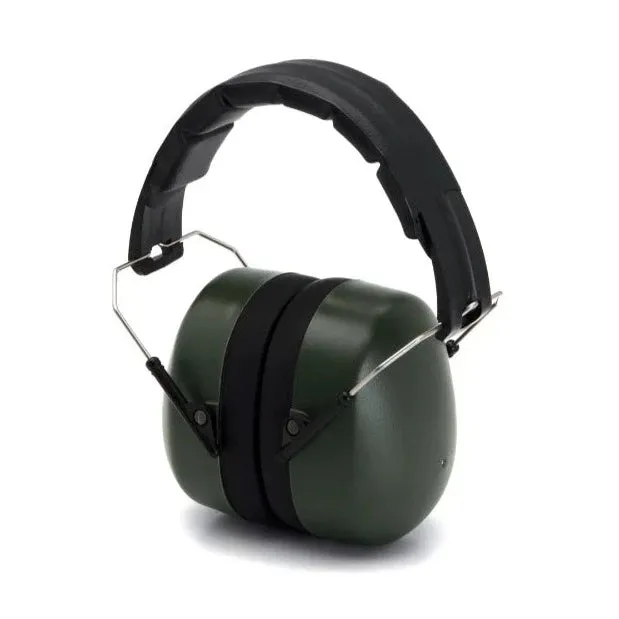 Pyramex® Fold-Away Padded Headband Passive Earmuffs - 27 NRR - PM3010