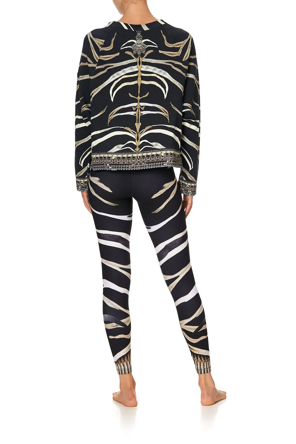 RAGLAN SLEEVE SWEATSHIRT ZEBRA CROSSING