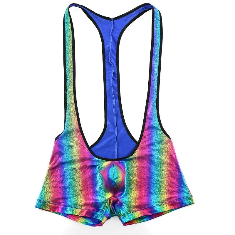 Rainbow Color Nylon Spandex Suspender