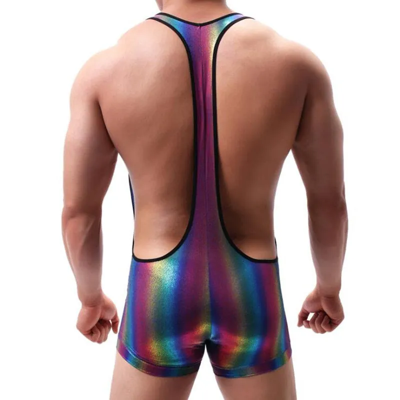 Rainbow Color Nylon Spandex Suspender