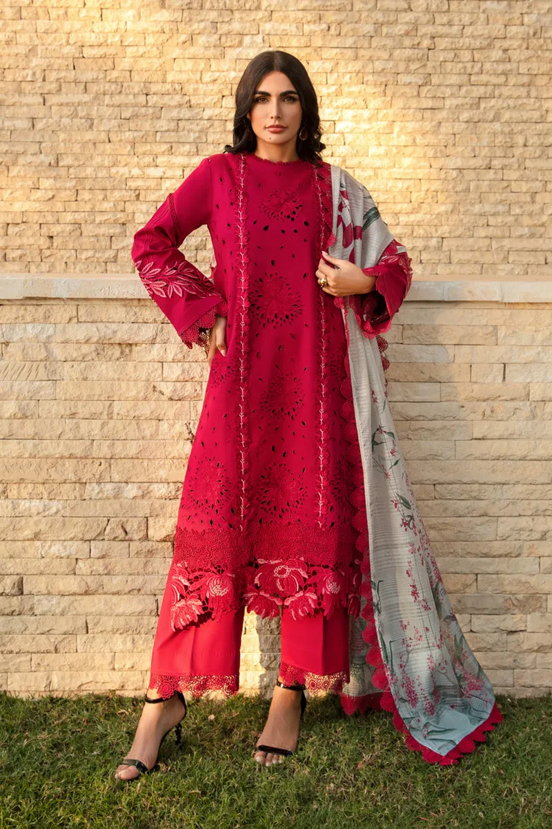 Rang Rasiya Carnation Luxury Lawn 2024 – Scarlet