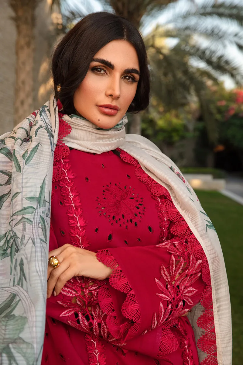 Rang Rasiya Carnation Luxury Lawn 2024 – Scarlet