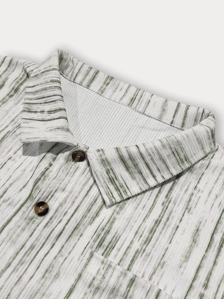 Relaxed Fit Stripe Corduroy Shirt