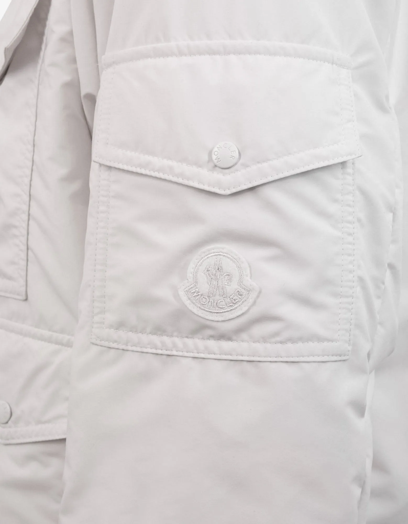 Rila White Nylon Down Jacket