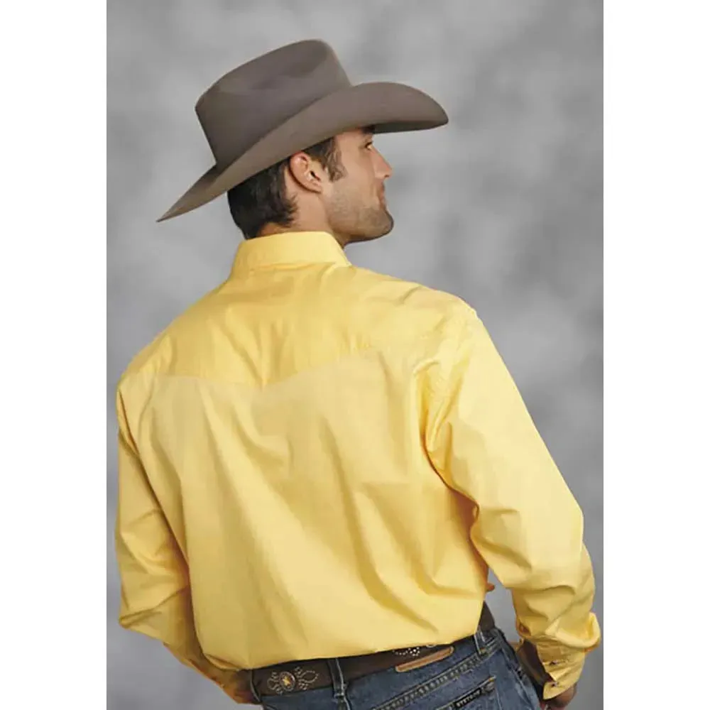 Roper Solid Poplin Snap - Mens Western Shirt