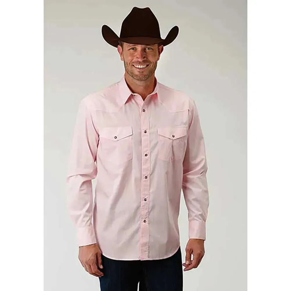 Roper Solid Poplin Snap - Mens Western Shirt