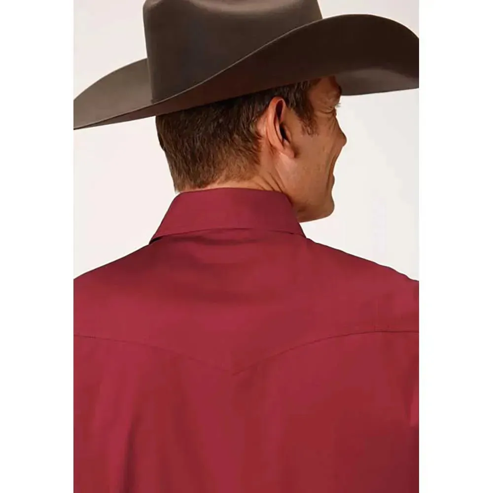 Roper Solid Poplin Snap - Mens Western Shirt