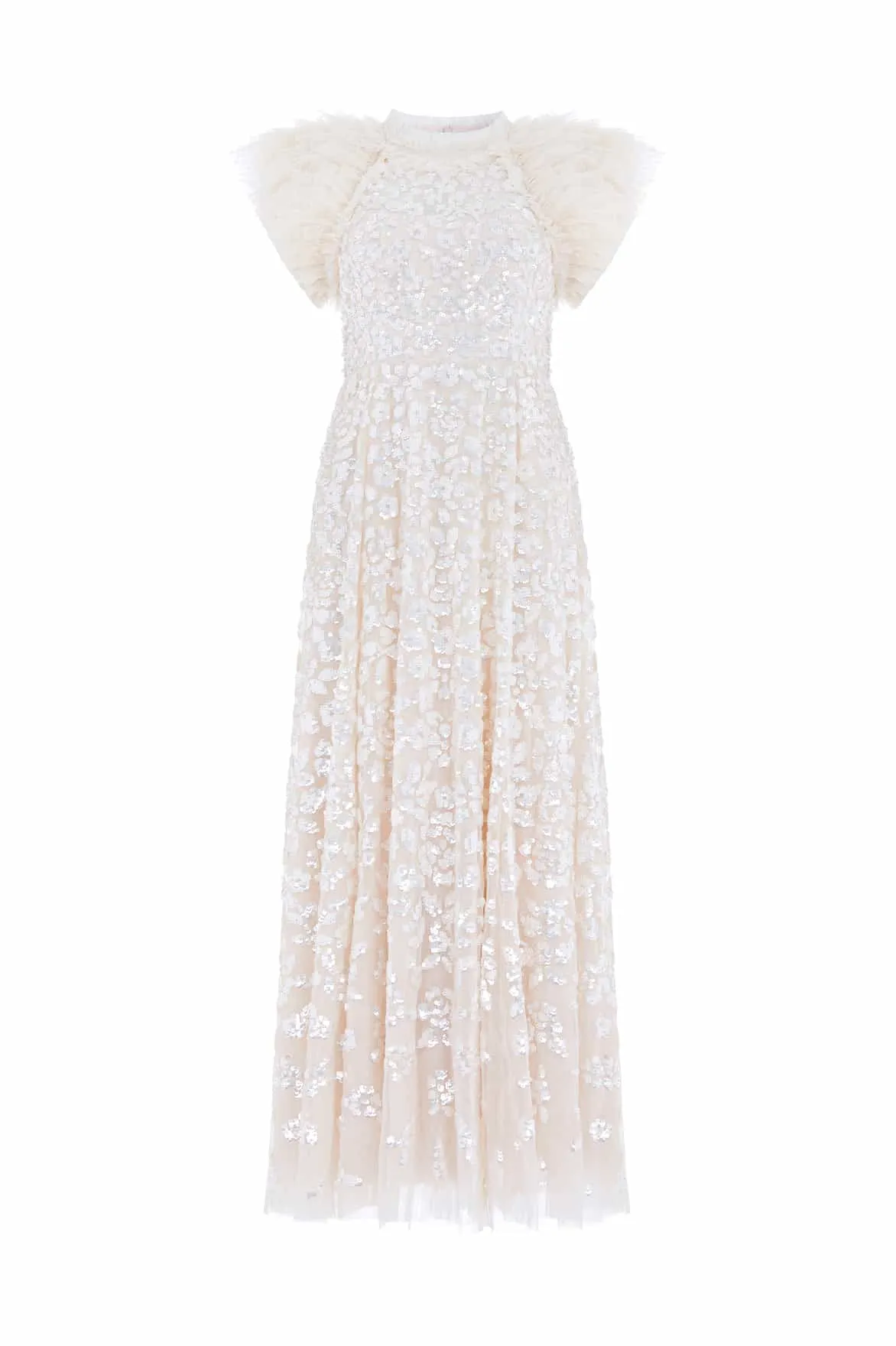 Sequin Rose Gloss Ankle Gown