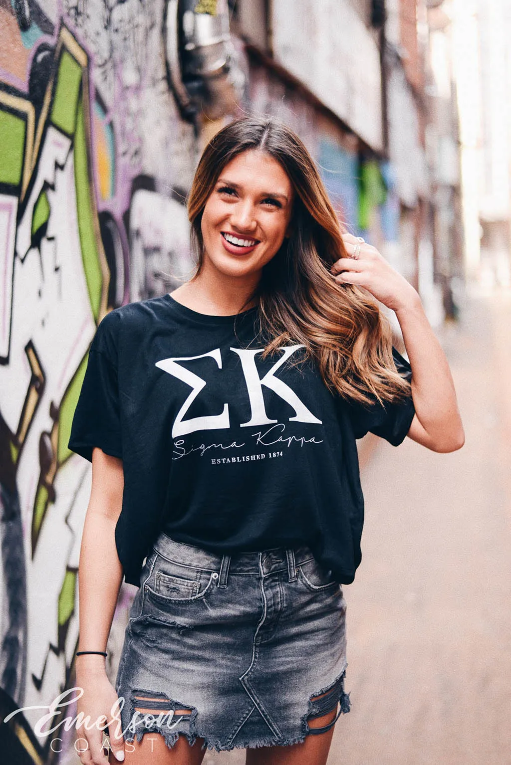 Sigma Kappa Letter Tshirt