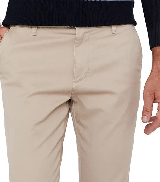 Slim Fit Comfort Chino Trousers Beige