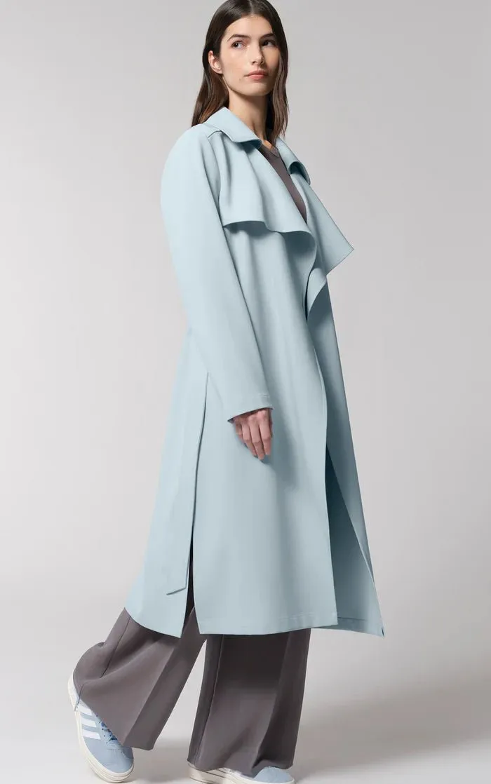 SOIA&KYO DIMITRA - Relaxed-Fit Belted Trench With Shirt Collar