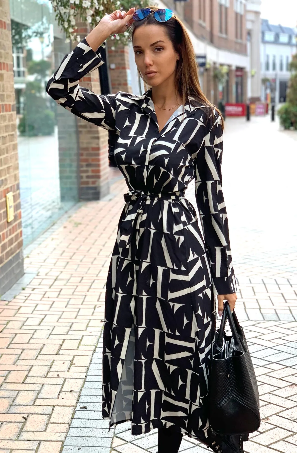 Stella Printed Midaxi Shirt Dress