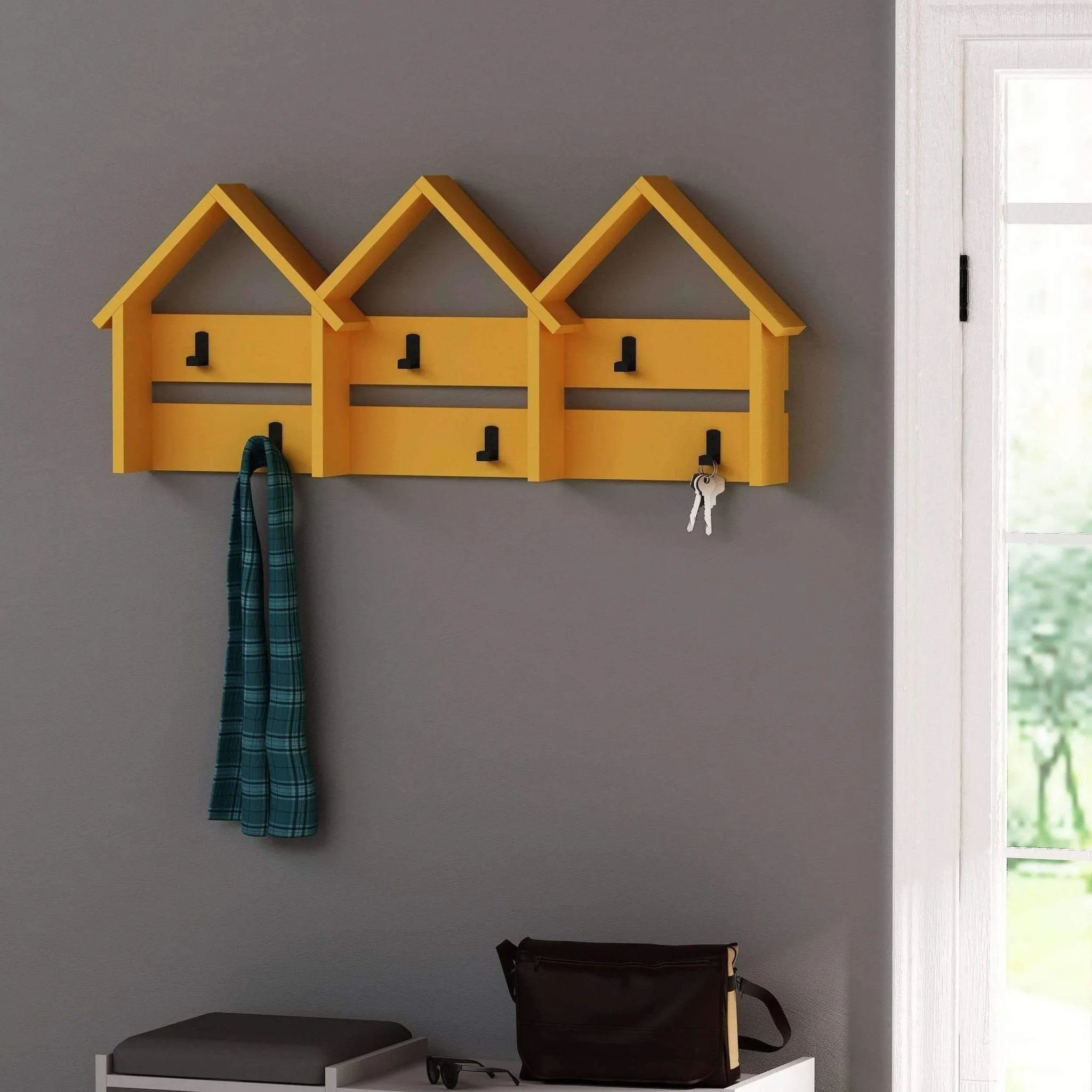 Terraced Coat Rack